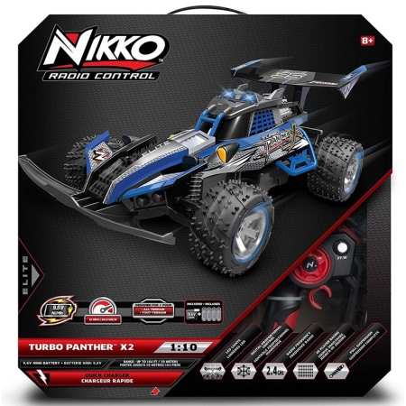 NIKKO Turbo Panther X2 RC 1:10 9,6V 20km/h 2 biegi niebieski